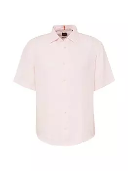 Рубашка на пуговицах стандартного кроя BOSS Orange Rash, пастельно-розовый