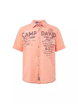 Рубашка на пуговицах стандартного кроя CAMP DAVID, абрикос