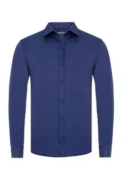 Рубашка на пуговицах стандартного кроя Cipo & Baxx, темно-синий