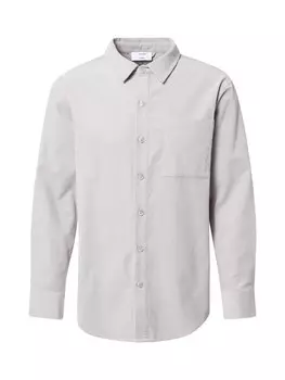 Рубашка на пуговицах стандартного кроя DAN FOX APPAREL Eddi, светло-серый
