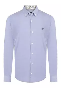 Рубашка на пуговицах стандартного кроя Denim Culture GRANT, королевский синий/пыльный синий