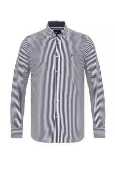 Рубашка на пуговицах стандартного кроя Denim Culture ANTOINE, темно-синий