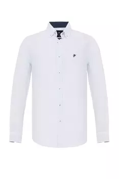 Рубашка на пуговицах стандартного кроя Denim Culture ANTOINE, белый