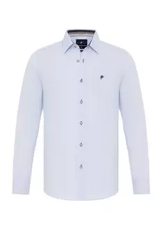 Рубашка на пуговицах стандартного кроя Denim Culture AURIENNE, пастельный синий