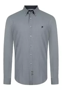 Рубашка на пуговицах стандартного кроя Denim Culture BENJAMIN, темно-зеленый