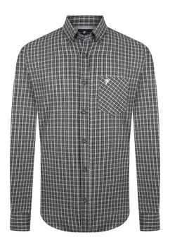 Рубашка на пуговицах стандартного кроя Denim Culture ZENO, бежевый