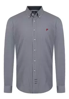 Рубашка на пуговицах стандартного кроя Denim Culture BENJAMIN, темно-синий