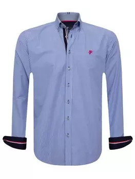 Рубашка на пуговицах стандартного кроя Denim Culture ARTURO, королевский синий