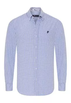 Рубашка на пуговицах стандартного кроя Denim Culture Harvey, светло-синий