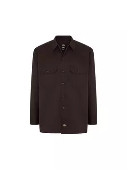 Рубашка на пуговицах стандартного кроя Dickies WORK, коричневый