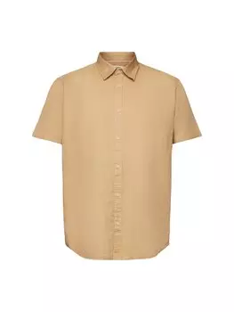Рубашка на пуговицах стандартного кроя Esprit, бежевый