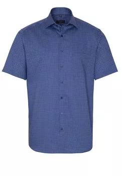 Рубашка на пуговицах стандартного кроя Eterna, синий