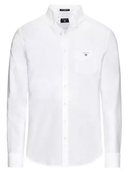 Рубашка на пуговицах стандартного кроя Gant, белый