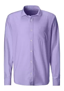 Рубашка на пуговицах стандартного кроя H.I.S, светло-фиолетовый