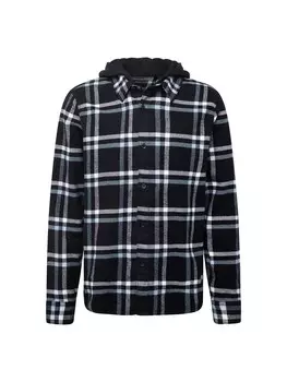 Рубашка на пуговицах стандартного кроя Hollister, черный