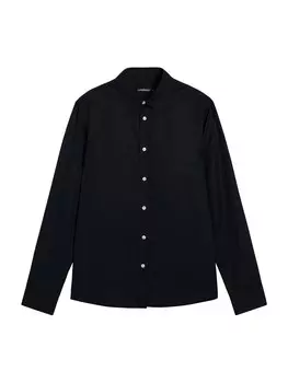 Рубашка на пуговицах стандартного кроя J.Lindeberg, черный