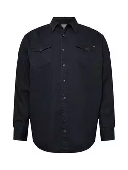 Рубашка на пуговицах стандартного кроя Jack & Jones Plus Sheridan, черный