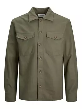 Рубашка на пуговицах стандартного кроя JACK & JONES EDDIE, оливковый