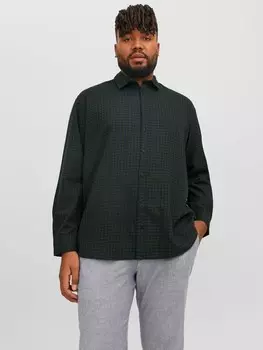 Рубашка на пуговицах стандартного кроя Jack & Jones GINGHAM, темно-синий/темно-зеленый