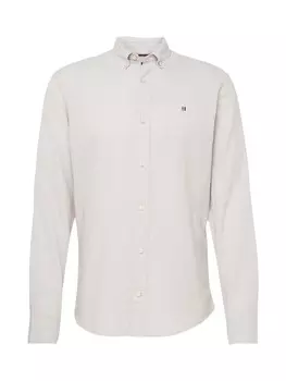 Рубашка на пуговицах стандартного кроя JACK & JONES SUMMER SHIELD, светло-серый