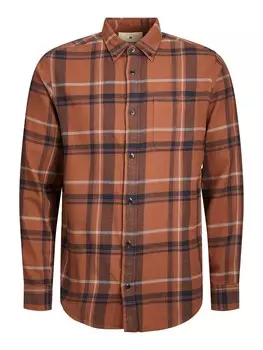 Рубашка на пуговицах стандартного кроя JACK & JONES BROOK, коричневый