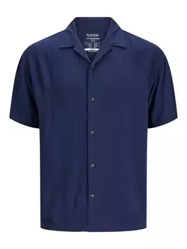 Рубашка на пуговицах стандартного кроя JACK & JONES JEFF, темно-синий