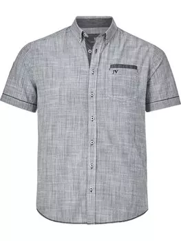 Рубашка на пуговицах стандартного кроя Jan Vanderstorm Milos, серый