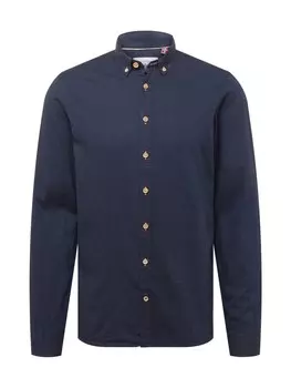 Рубашка на пуговицах стандартного кроя Kronstadt Dean Diego, ночной синий