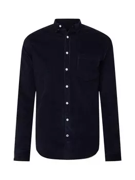 Рубашка на пуговицах стандартного кроя Kronstadt JOHAN, темно-синий
