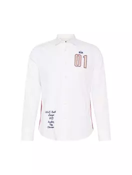 Рубашка на пуговицах стандартного кроя La Martina, белый