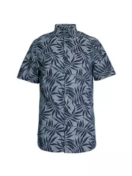 Рубашка на пуговицах стандартного кроя Marks & Spencer, серый