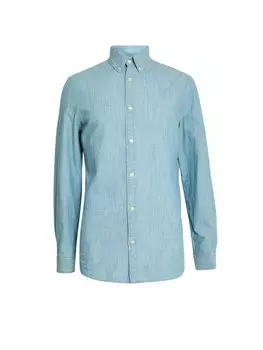 Рубашка на пуговицах стандартного кроя Marks & Spencer, голубое небо