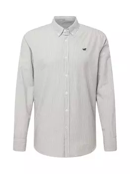 Рубашка на пуговицах стандартного кроя Mustang CLEMENS, светло-серый