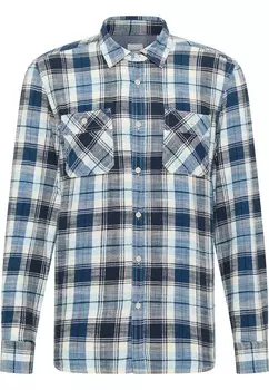 Рубашка на пуговицах стандартного кроя Mustang, синий