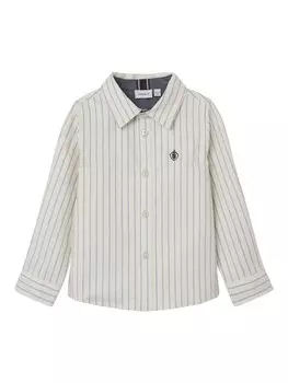 Рубашка на пуговицах стандартного кроя Name It, цвет Natural White