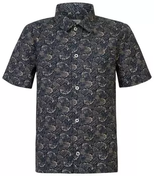 Рубашка на пуговицах стандартного кроя Noppies Raytown, темно-синий