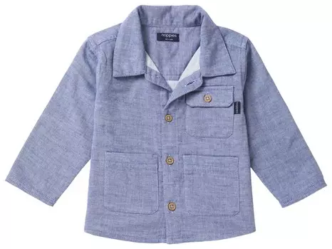 Рубашка на пуговицах стандартного кроя Noppies Tice, пестрый синий