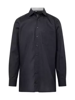 Рубашка на пуговицах стандартного кроя Olymp, черный