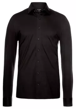Рубашка на пуговицах стандартного кроя Olymp, черный