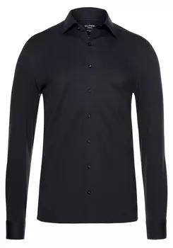 Рубашка на пуговицах стандартного кроя Olymp, морской синий