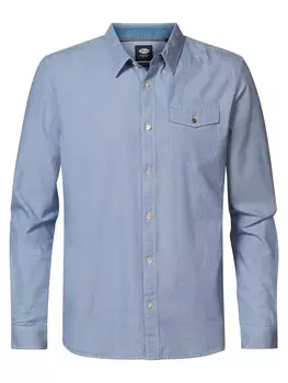 Рубашка на пуговицах стандартного кроя Petrol Industries GYSPY, синий