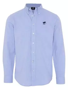 Рубашка на пуговицах стандартного кроя Polo Sylt, светло-синий