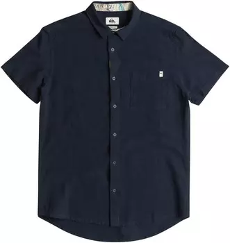 Рубашка на пуговицах стандартного кроя Quiksilver, темно-синий