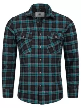 Рубашка на пуговицах стандартного кроя Rock Creek, зеленый