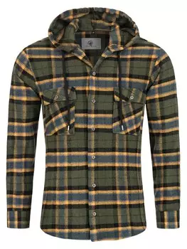 Рубашка на пуговицах стандартного кроя Rock Creek, цвет Olive/Dark Green