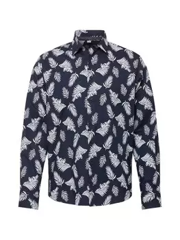 Рубашка на пуговицах стандартного кроя Seidensticker, темно-синий