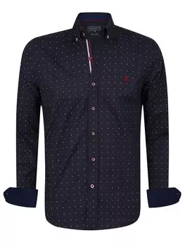 Рубашка на пуговицах стандартного кроя Sir Raymond Tailor Moss, темно-синий