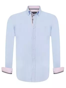 Рубашка на пуговицах стандартного кроя Sir Raymond Tailor Waterford, светло-синий
