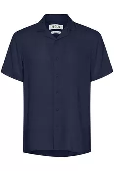 Рубашка на пуговицах стандартного кроя !Solid, темно-синий