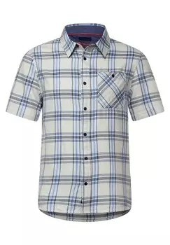 Рубашка на пуговицах стандартного кроя Street One MEN, темно-синий